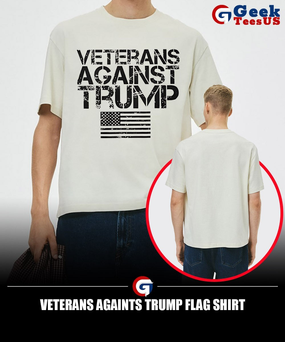 Veterans Againts Trump flag shirt
