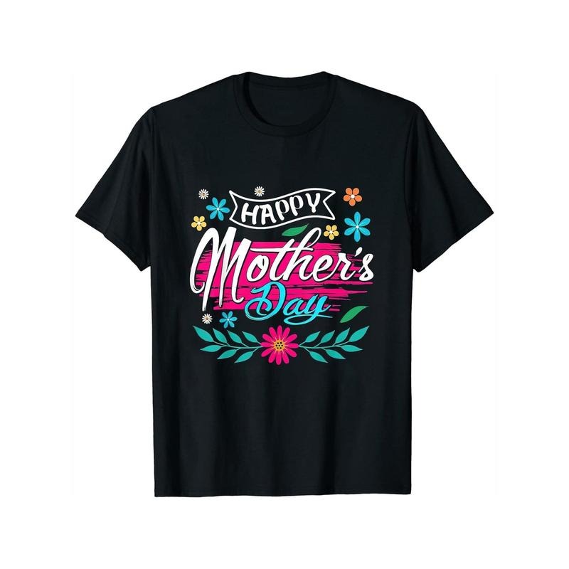 Vibrant "Happy Mother's Day" Graphic T-Shirt for Women