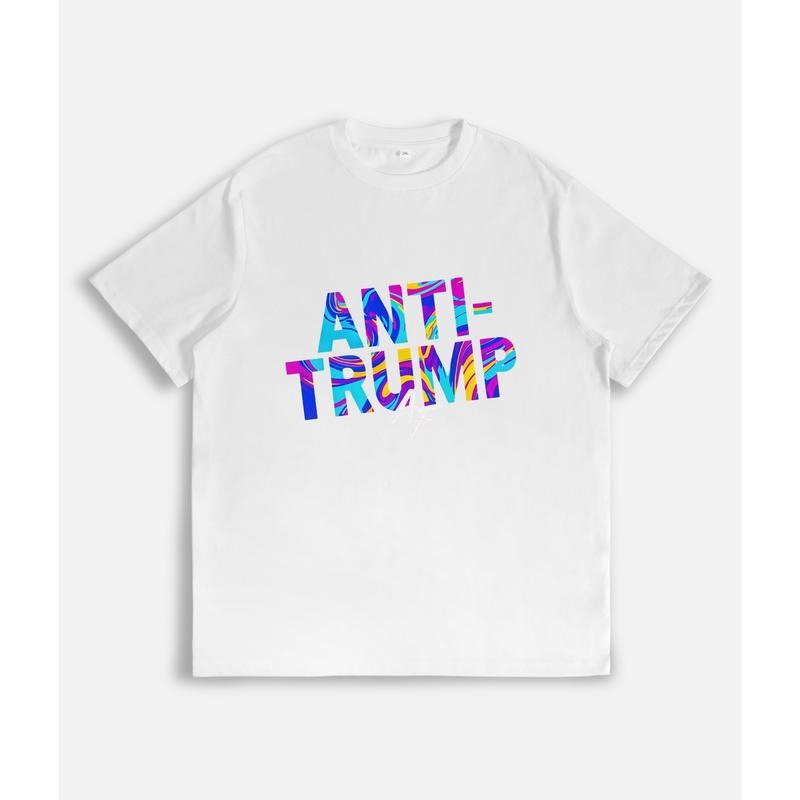Vibrant Anti - Trump Statement T - Shirt with "Anti - Trump AF" Slogan Hoodie, Sweatshirt | HypeDripTees.com