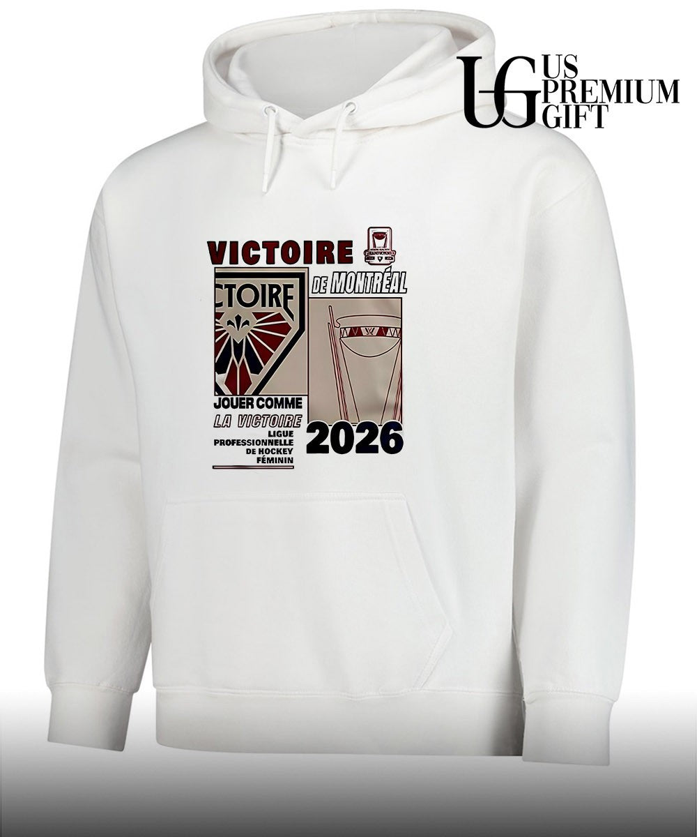 Victoire de Montréal jouer comme la Victoire championship trophy Ligue Professionnelle Hockey Féminin 2026 shirt