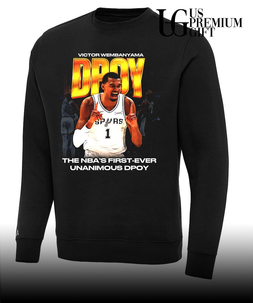 Victor Wembanyama DPOY San Antonio Spurs NBA First Ever Unanimous shirt