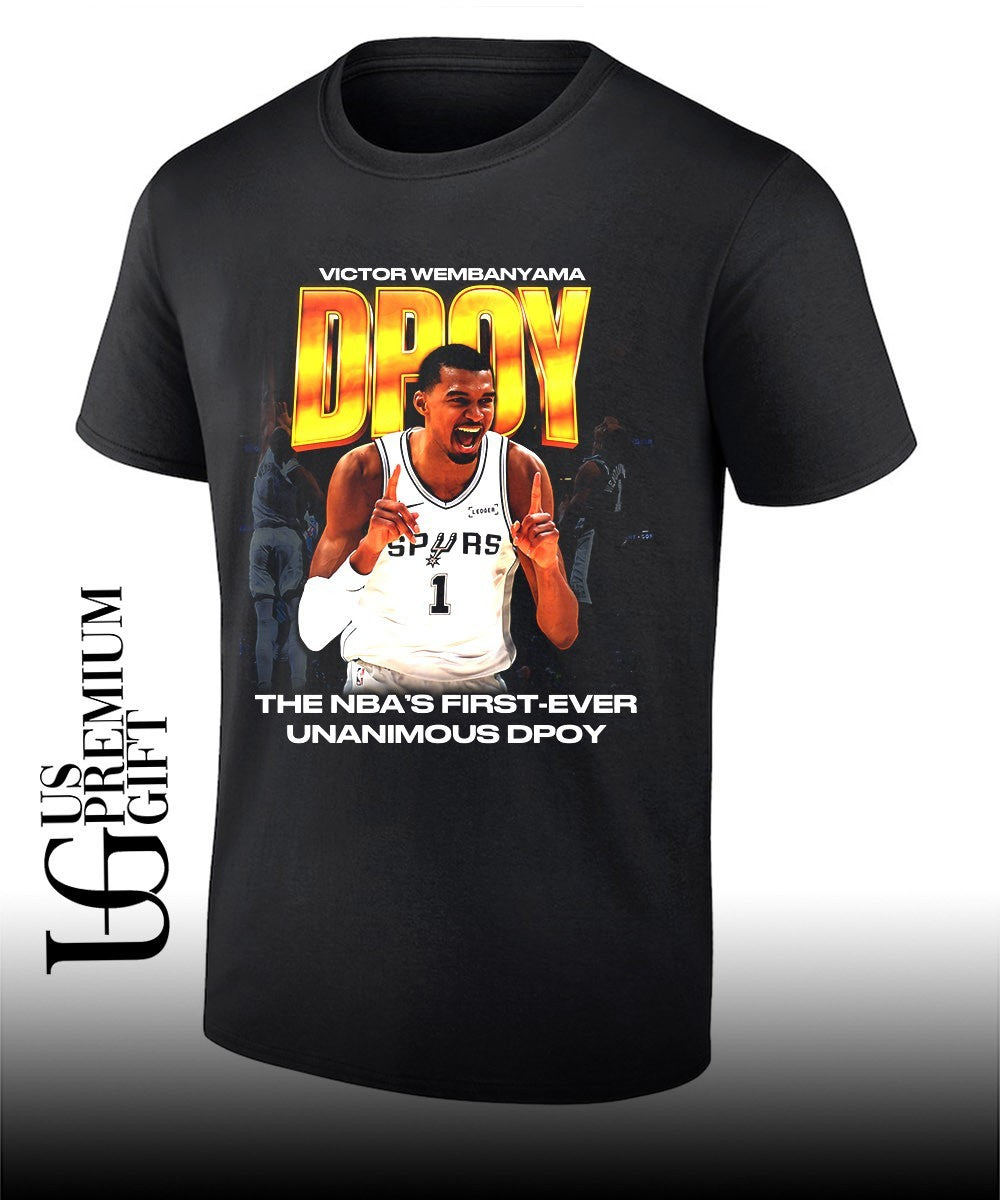 Victor Wembanyama DPOY San Antonio Spurs NBA First Ever Unanimous shirt