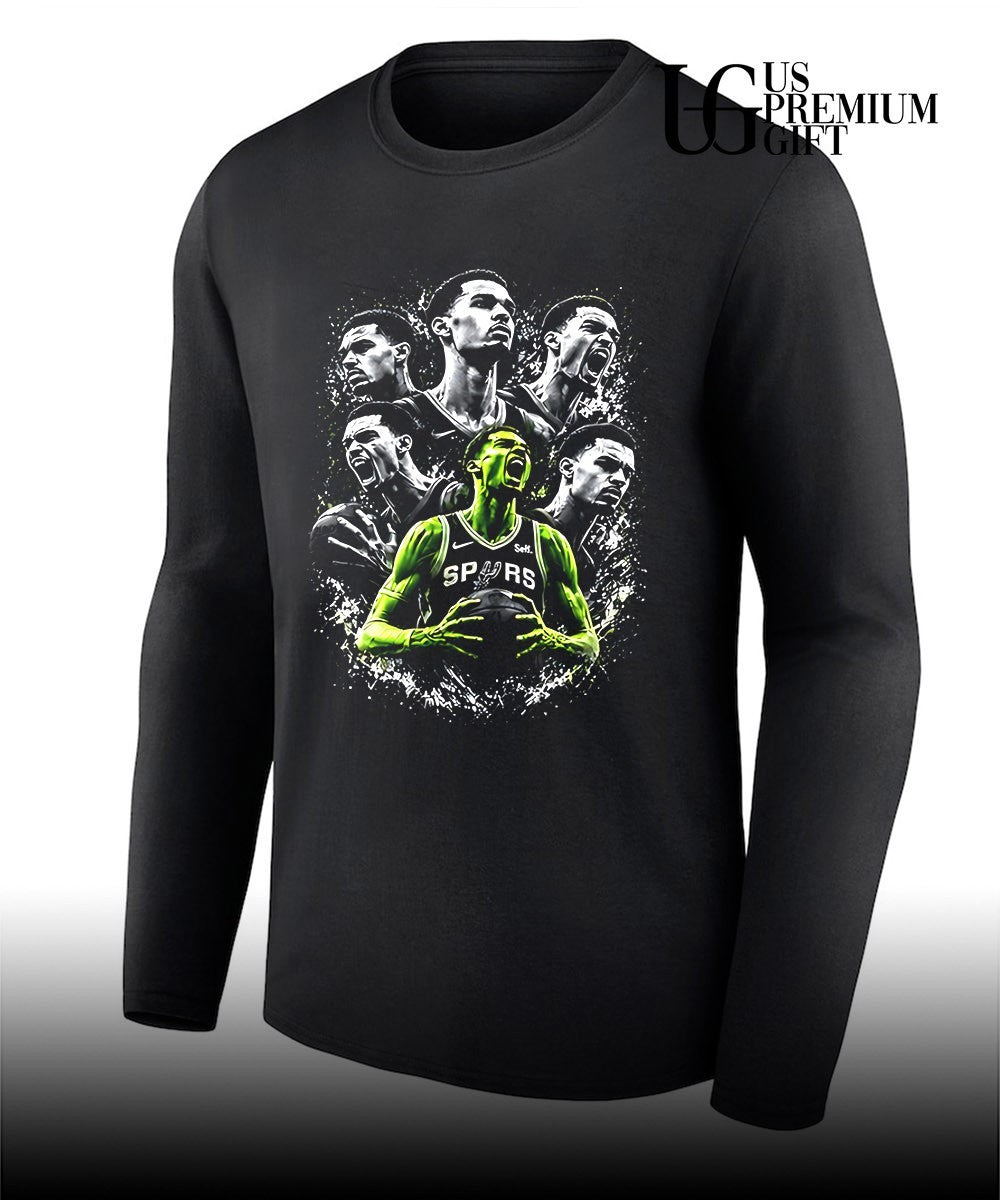 Victor Wembanyama San Antonio Spurs Basketball Shouting graphic shirt