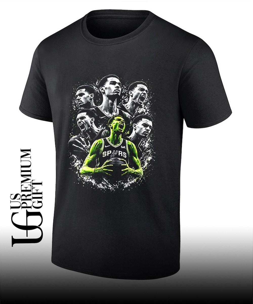 Victor Wembanyama San Antonio Spurs Basketball Shouting graphic shirt
