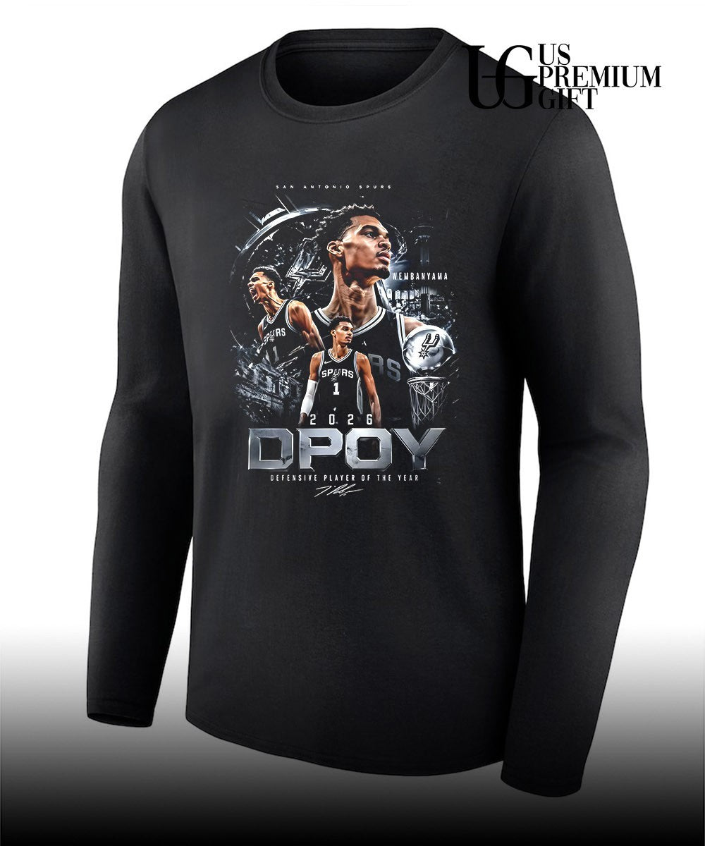 Victor Wembanyama San Antonio Spurs Dpoy Defensive Player Of The Year 2026 graphic shirt