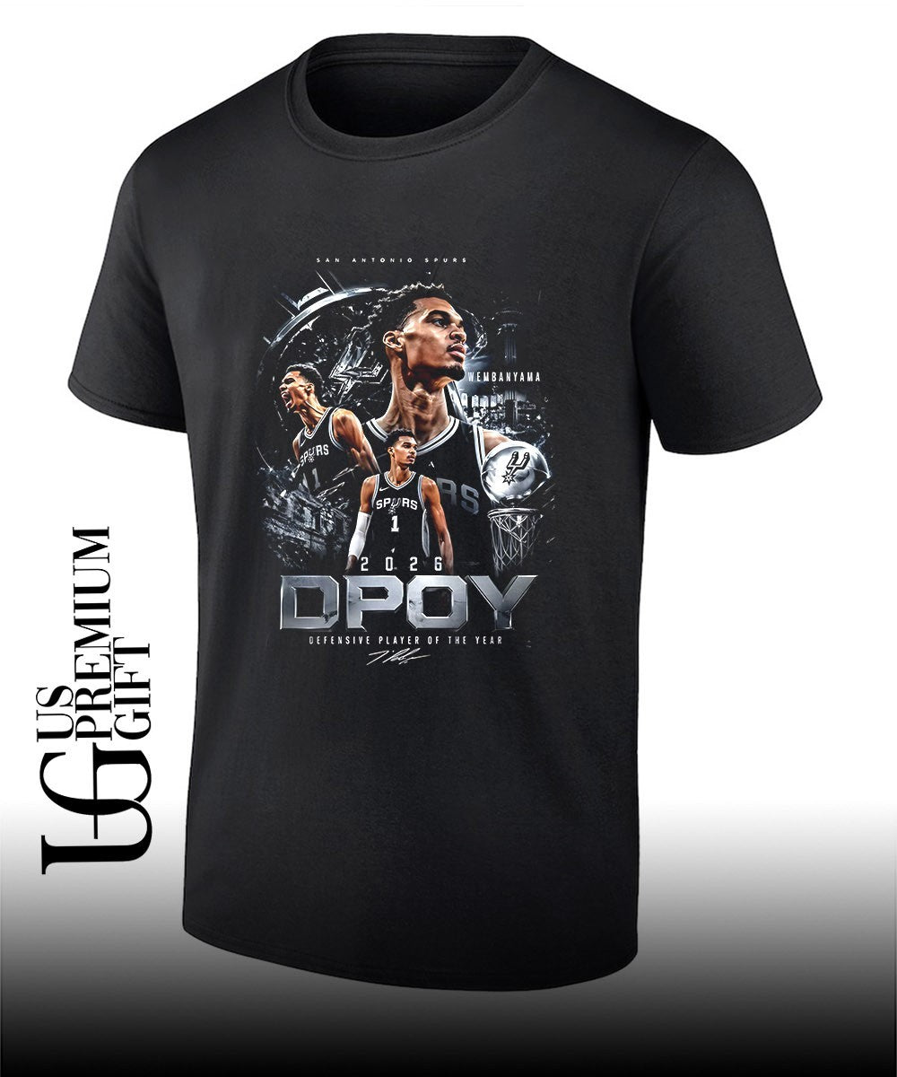 Victor Wembanyama San Antonio Spurs Dpoy Defensive Player Of The Year 2026 graphic shirt