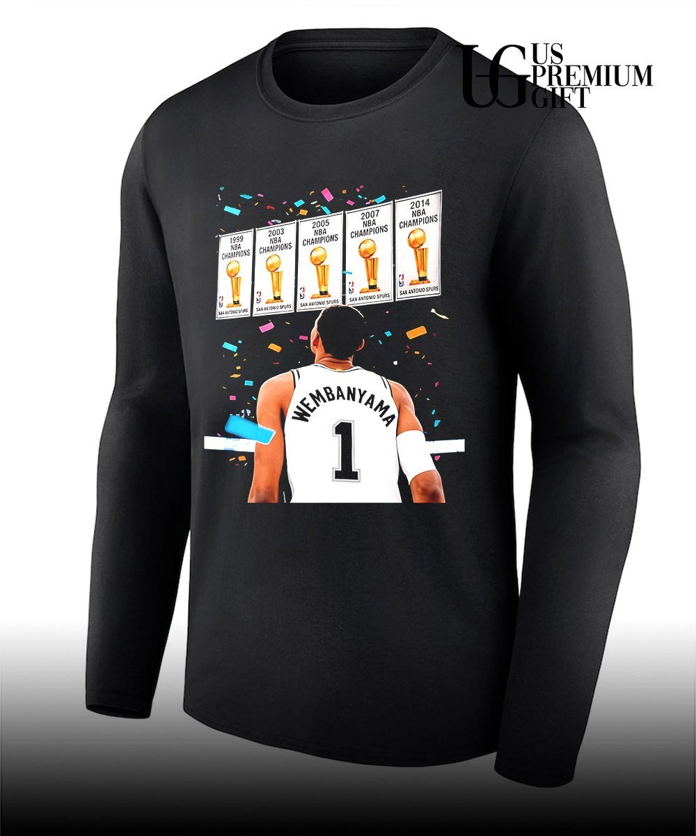 Victor Wembanyama Spurs 5-Times NBA Champions Player Of The Year 2026 shirt
