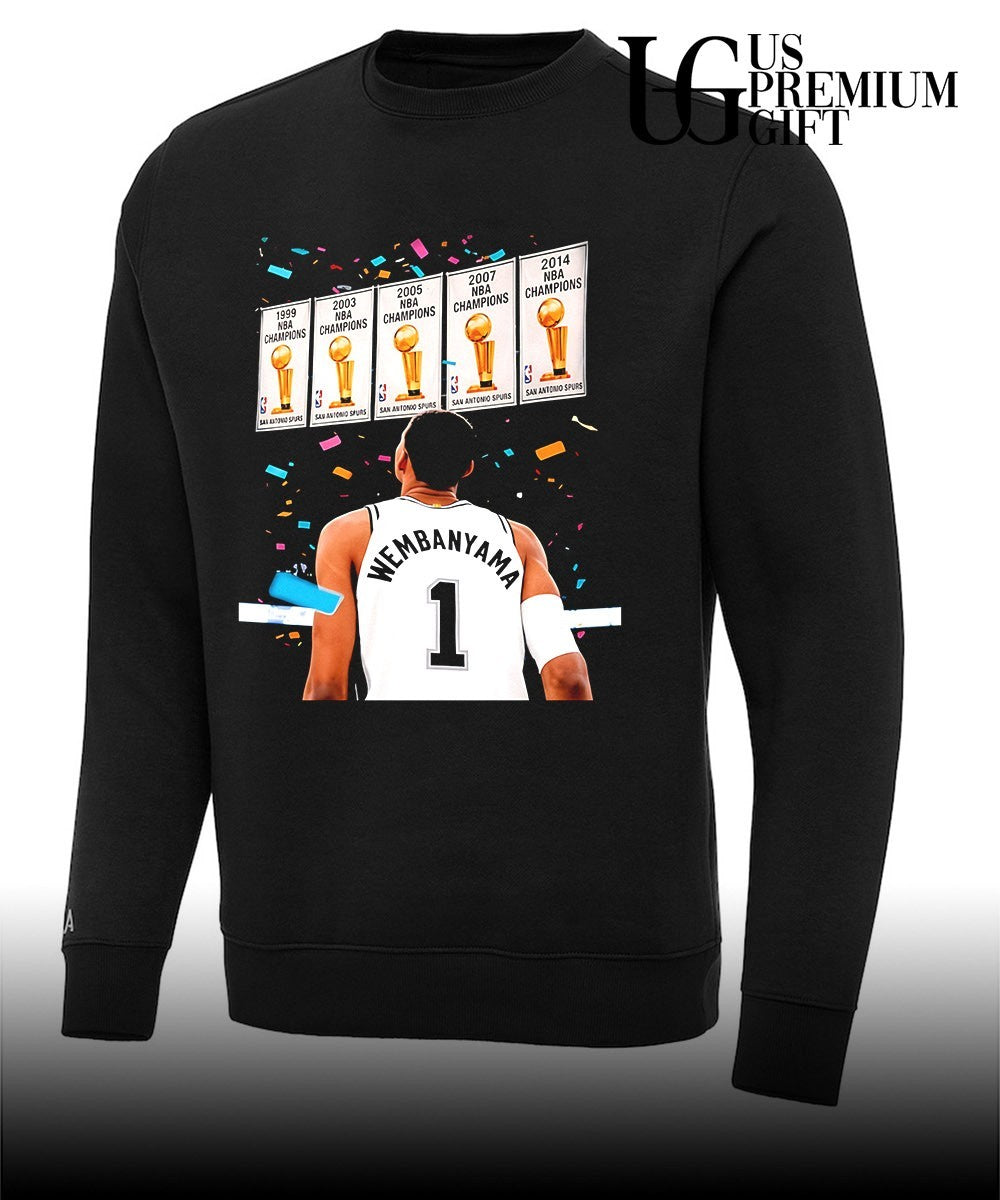 Victor Wembanyama Spurs 5-Times NBA Champions Player Of The Year 2026 shirt