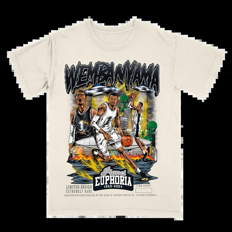 Victor Wembanyama V2  Tee | Vintage Tee Graphic T-Shirt Sweatshirt Hoodie | Sport Tee - Gift For Fan | HypeDripTees.com