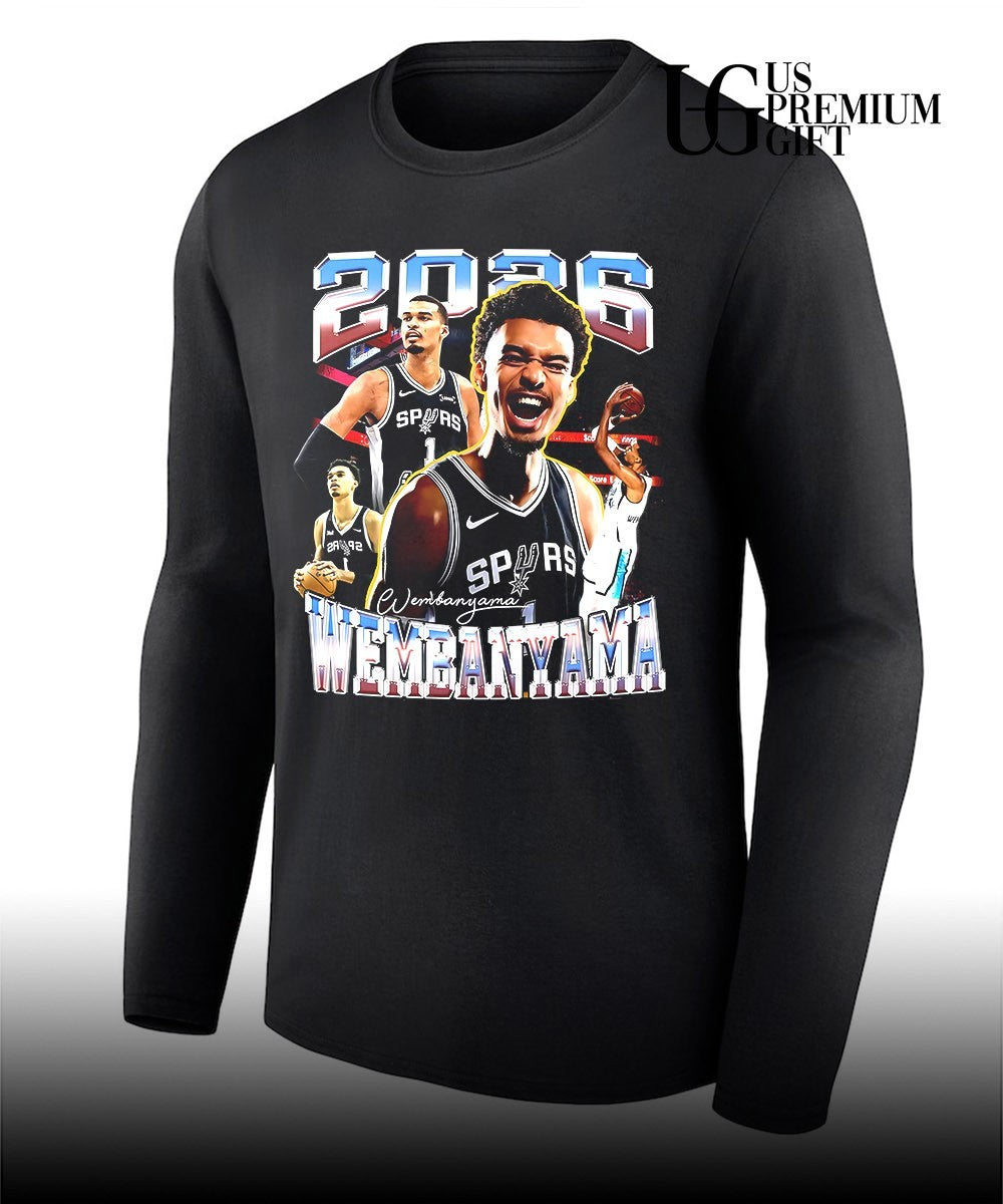 Victor Wembanyama player San Antonio Spurs NBA 2026 signature shirt