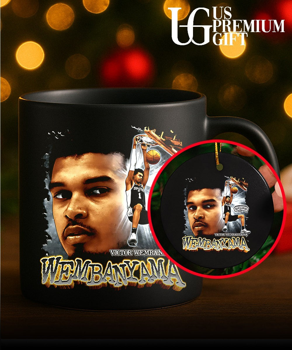Victor Wembanyama player San Antonio Spurs Wembanyama portrait dunk shirt