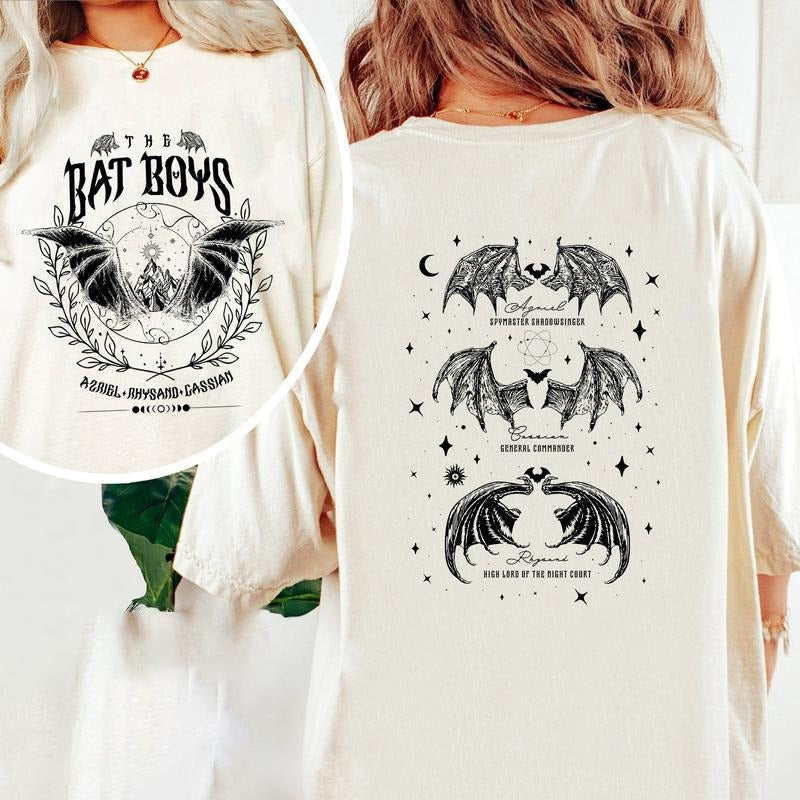 Victoria Maxwell, Acotar Merch, The Bat Boys Shirt, the Night Court Acotar Shirt, Acotar Shirt Azriel, Gift For Him...