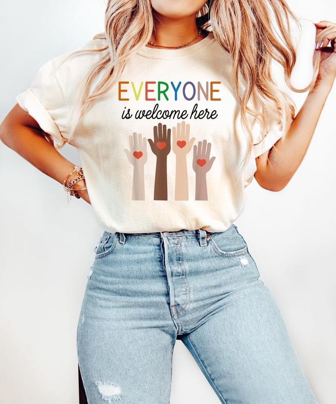 Victoria Maxwell, Idaho Teacher, Everyone Is Welcome Here Shirt, Inclusion And Equality T-shirt, Protest and Resist Tee,...