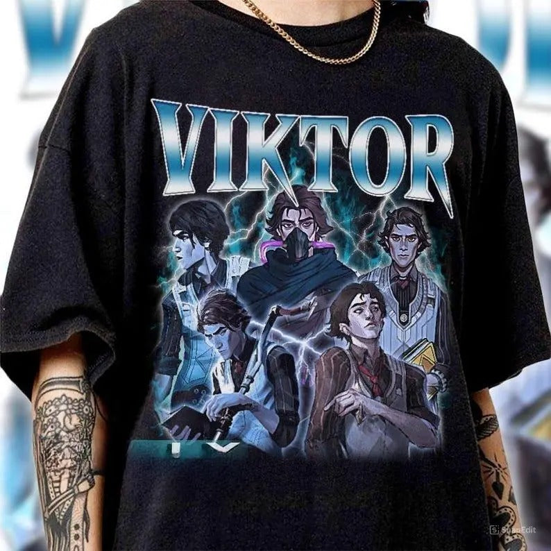 Viktor Arcane T-Shirt, Classic Retro Graphic Unisex Tee Gift For Men and Women Hoodie, Sweatshirt | HypeDripTees.com