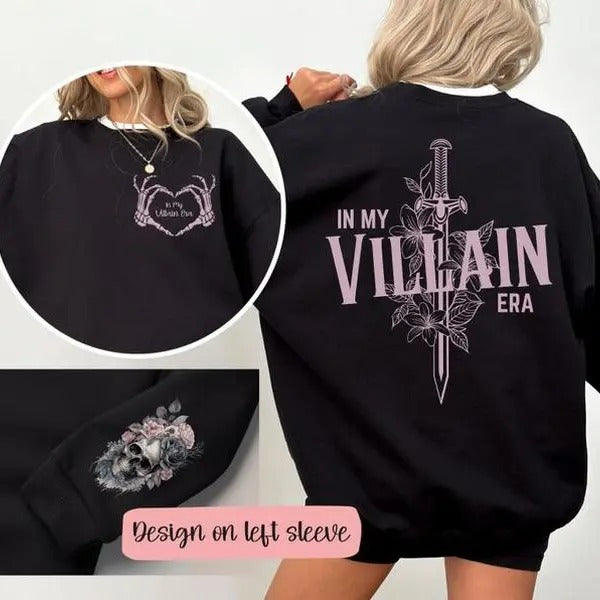 Villain Era Sweatshirt, Villain Era Crewneck, Villain Era Hoodie, Dark Romance Sweatshirt, Morally Grey Sweatshirt,...