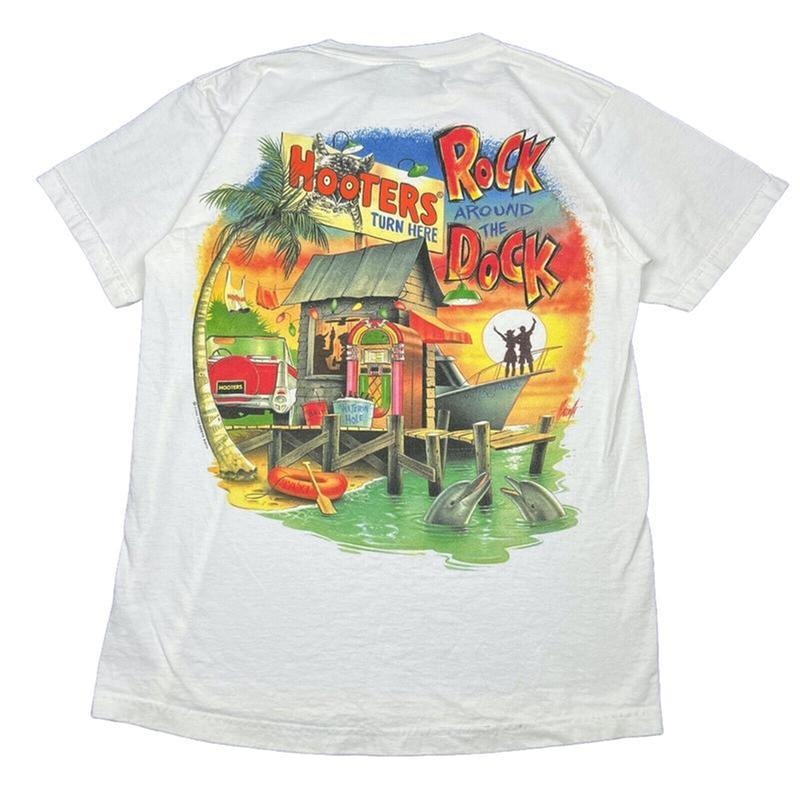 Vinatge Hooters Beach Florida Graphic Tshirt For Womens, Mens Hoodie, Sweatshirt | HypeDripTees.com