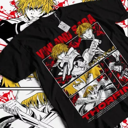 Vinland Saga T-Shirt Thorfinn Vinland Askeladd Anime Exclusive Shirt All Size Hoodie, Sweatshirt | HypeDripTees.com