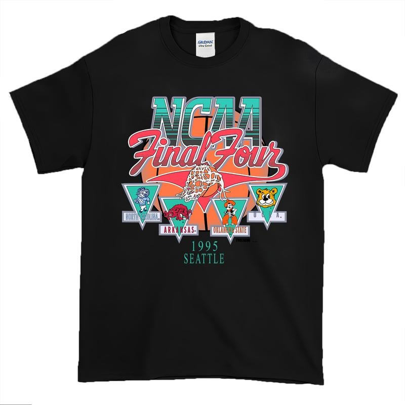 Vintage  1995 Rare NCAA Final Four Official Game Tee, Vintage graphic tee Classic Cotton Menswear Top  Hoodie Embroidered...