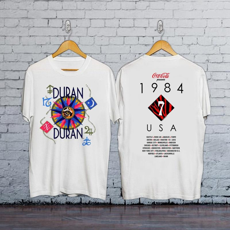Vintage 1984 Duran Duran Concert Tour T-Shirt Hoodie, Sweatshirt | HypeDripTees.com