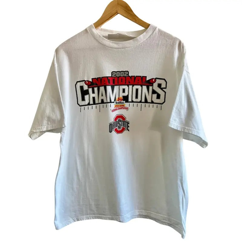 Vintage 2002 Ohio State University Football National Champions T-Shirt Hoodie, Sweatshirt | HypeDripTees.com