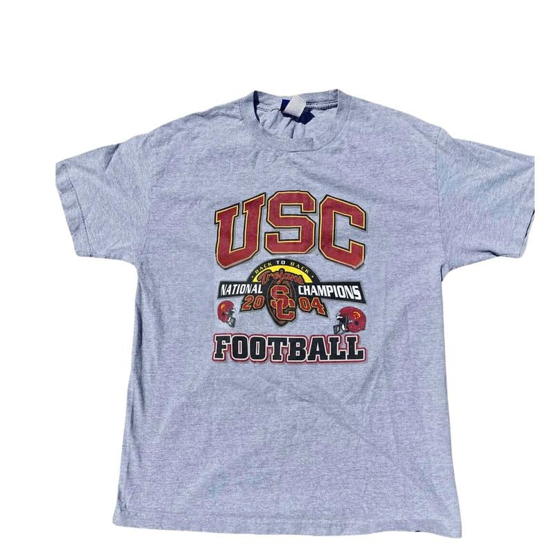 Vintage 2004 USC Trojans Back to Back Football National Champions T-Shirt Hoodie, Sweatshirt | HypeDripTees.com
