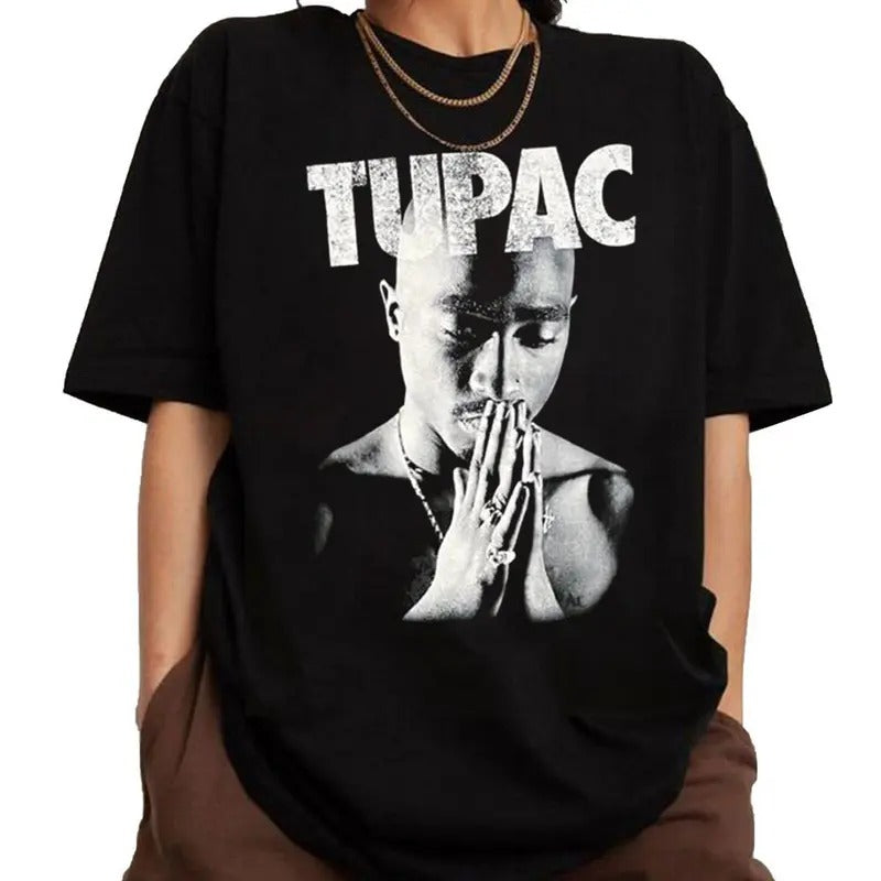 Vintage 2Pac Prayer Graphic Tee, Tupac Shakur Shirt, 2Pac Shakur Shirt, 90s Merch, Rapper Shirt, Hip Hop 90s Legends...