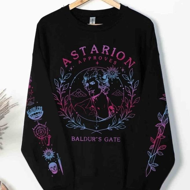 Vintage 90s Astarion Baldurs Gate 3 Girl Dinner Sweatshirt Hoosie, Astarion Baldurs Gate 3 Tee, Gifts For Women Man...