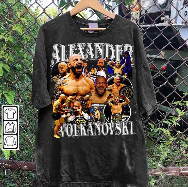 Vintage 90s Graphic Style Alexander Volkanovski T-shirt - Alexander Volkanovski Tee - Mixed Martial Artist Tee For Man...