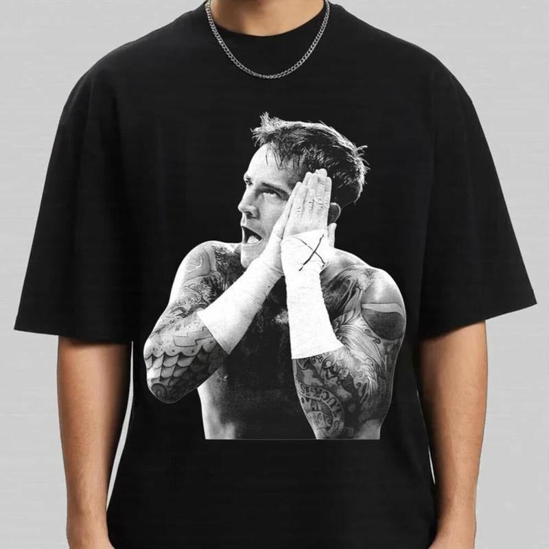 Vintage 90s Graphic Style CM Punk T-Shirt, Gift For Dad, Streetwear Boxing Tee, Wrestling Fans, Unisex Tee 5425YP55...