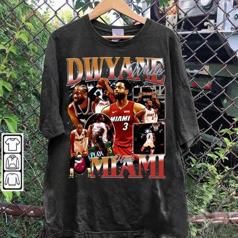 Vintage 90s Graphic Style Dwyane Wade T-shirt - Dwyane Wade T-shirt - Stephen Curry Vintage Tee For Man and Woman Unisex...