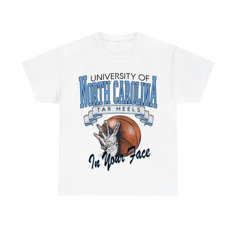 Vintage 90s North Carolina Tar Heels NCAA Tshirt, NCAA Shirt, Football Tee, Graphic Shirt for Men, for Women Menswear...