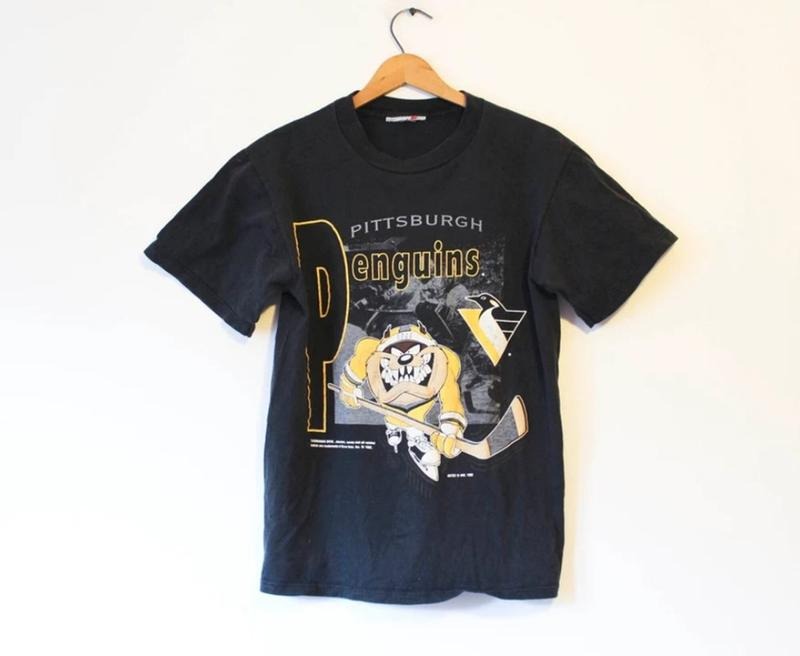 Vintage 90s Pittsburgh Penguins Hockey T-shirt, Pittsburgh Penguins T-shirt, Gifts For Fan Hoodie, Sweatshirt