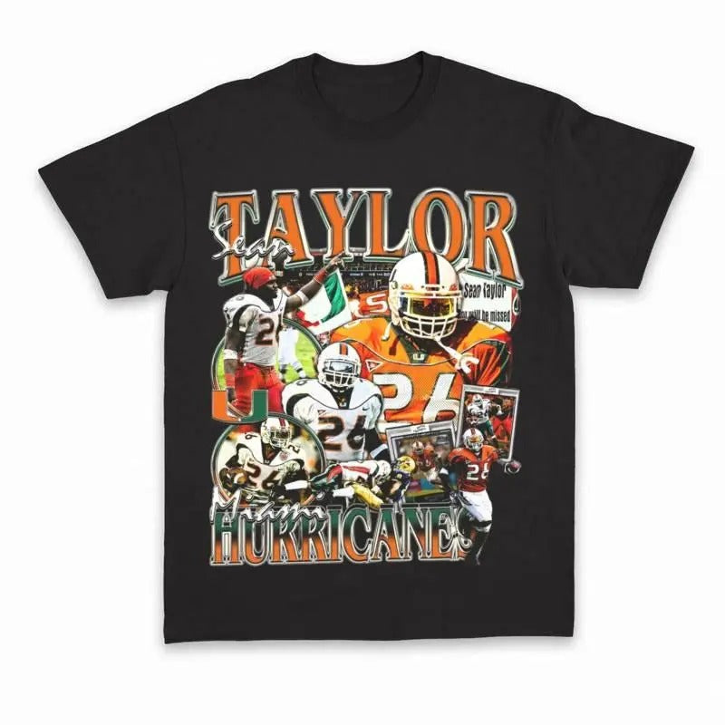 Vintage 90s Sean Taylor Football T-shirt, Vintage Graphic Tee, Sport Shirt, Unisex Tee For Men, For Women Hoodie, Sweatshirt