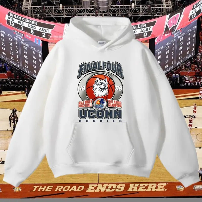 Vintage 90s UCONN Huskies 1999 Final Four NCAA College Basketball Tournament T-shirt, Sweatshirt, Hoodie Vintage Graphic...