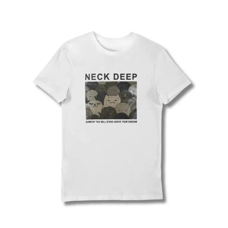 Vintage Adventure Time Neck Deep Graphic Tee, Sweatshirt, Hoodie Gift For Women Top Womenswear Underwear | HypeDripTees.com