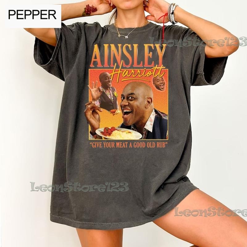 Vintage Ainsley Harriott Homage T-Shirt, Retro Funny 90s Icon T-Shirt Hoodie, Sweatshirt | HypeDripTees.com