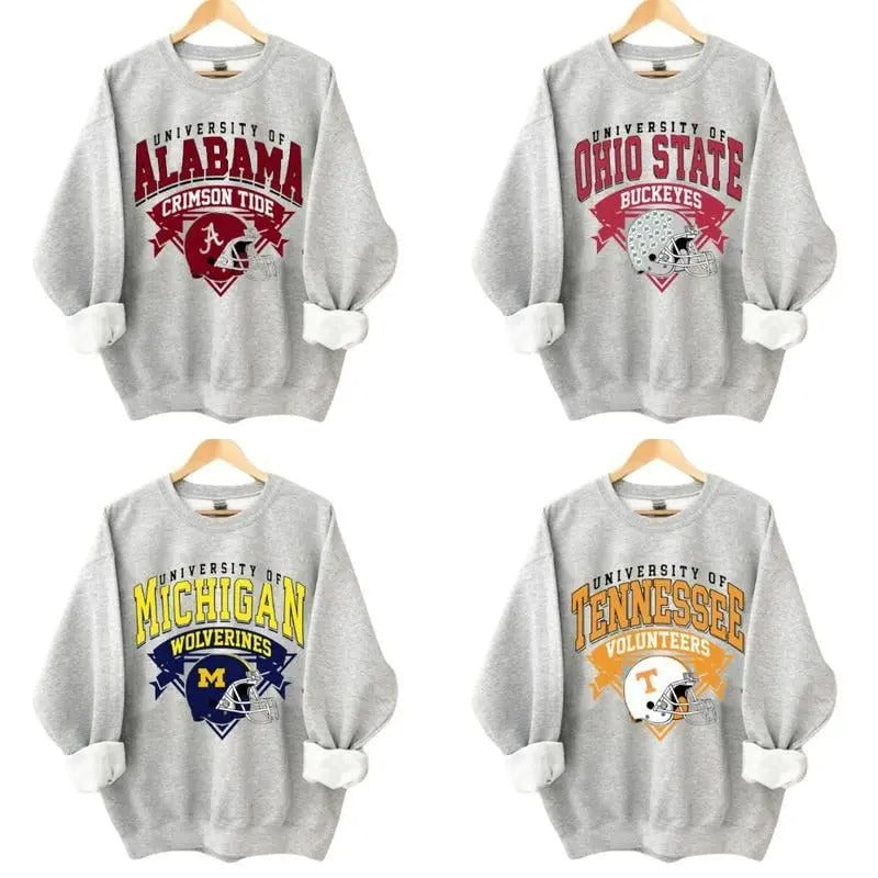 Vintage All Teams University NCAA Sweatshirt, Sport Grey Sweatshirt, Gift For Fan T-Shirts, Hoodie | HypeDripTees.com