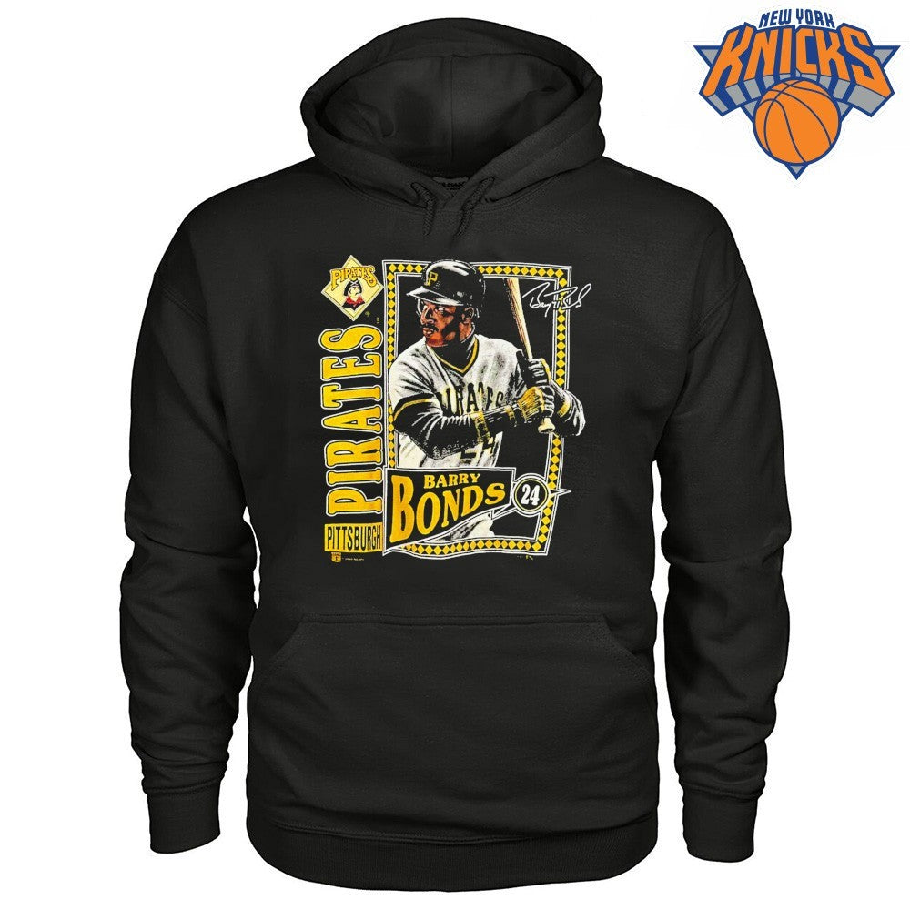 Vintage Barry Bonds Pittsburgh Pirates Baseball Number 24 Autograph Graphic Shirt (1)