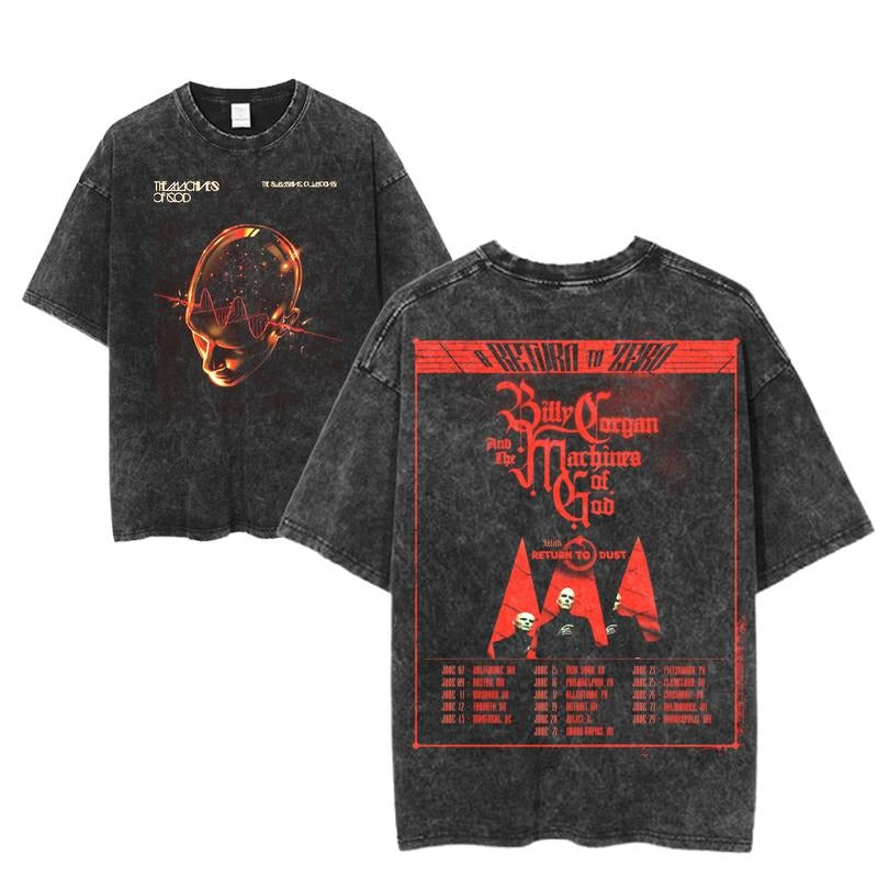 Vintage Billy Corgan VIP Packages Graphic Shirt, Retro Rock Band Tee, Double-Sided Graphic Design, Casual Streetwear,...