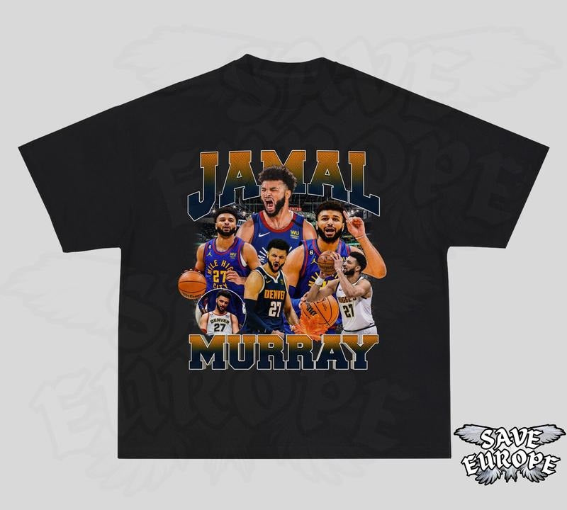 Vintage Bootleg Jamal Murray T-Shirt, Jamal Murray Basketball T-Shirt, Jamal Murray 90S Retro Graphic Tee, Jamal Murray...