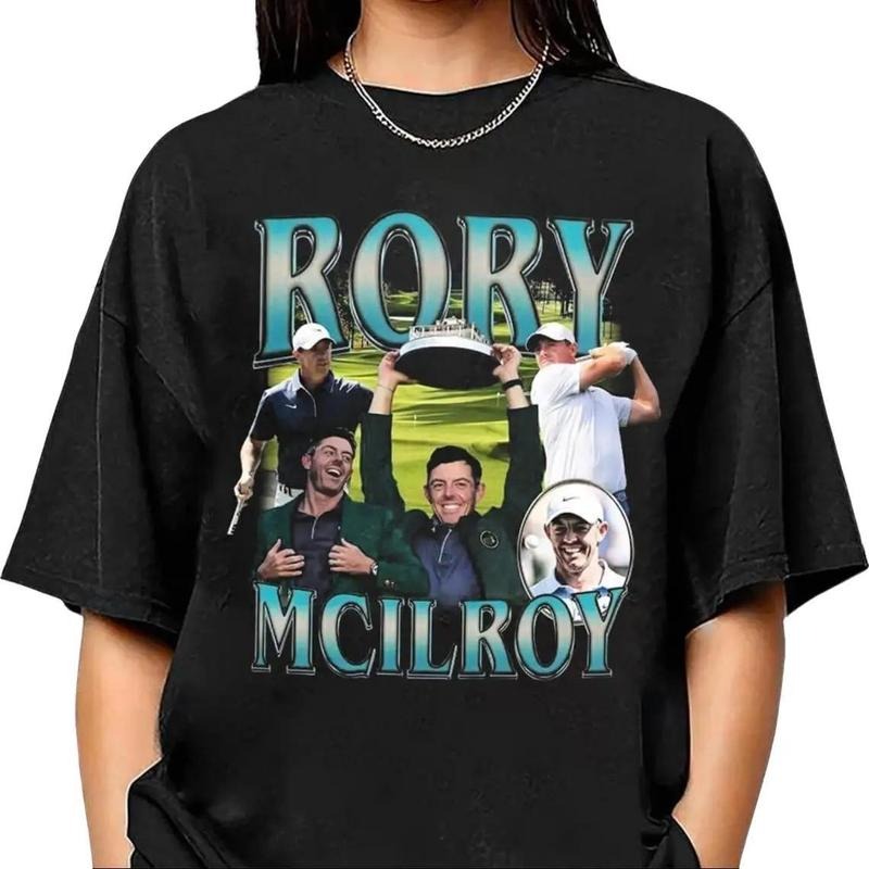 Vintage Bootleg Rory McIlroy Champion 2025 Shirt, Comfort Colors Rory McIIroy Golf Shirt Hoodie, Sweatshirt