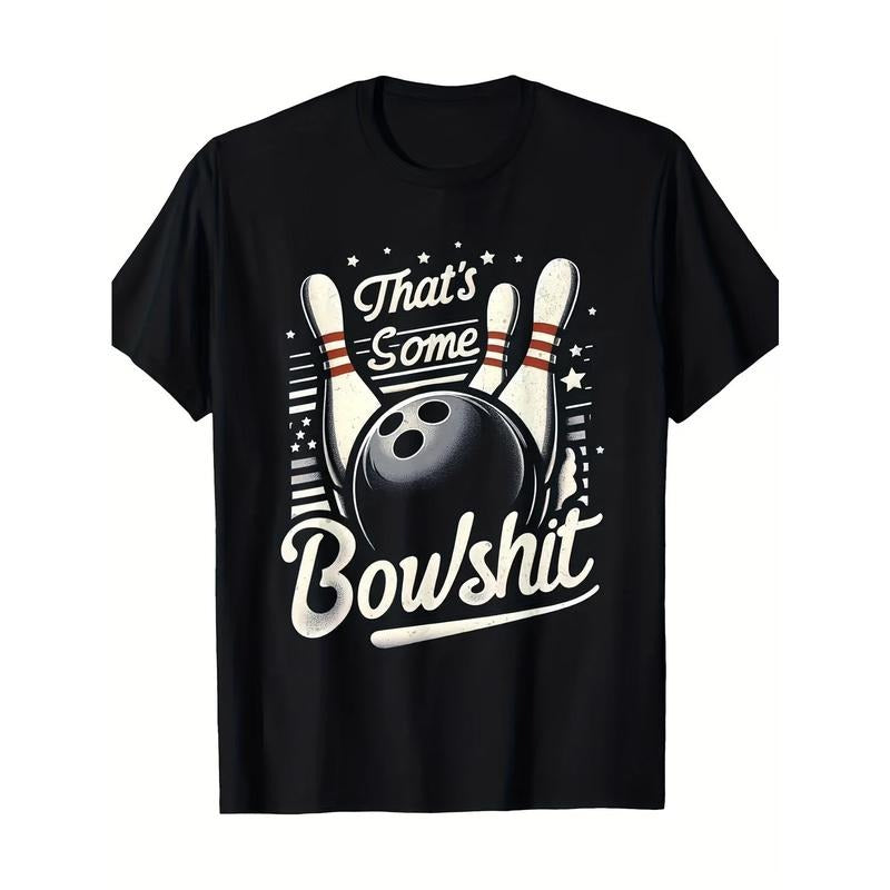 Vintage Bowling That'S Some Bowlshit Retro Funny Bowler T-Shirt-100% Cotton-180g Made in USA Hoodie, Sweatshirt