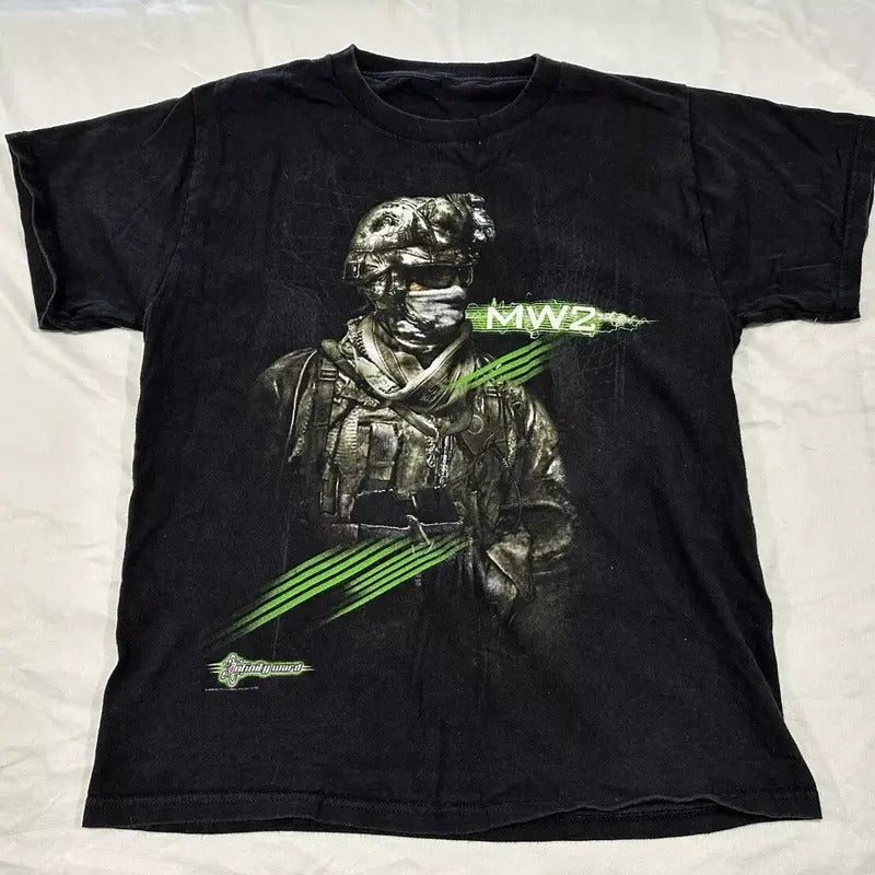 Vintage Call Of Duty Modern Warfare 2 Video Game T Shirt Modern Warfare 2 MW2 2010 Shirt Infinity Wars tee Hoodie, Sweatshirt