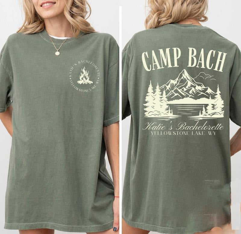Vintage Camp Bachelorette Shirt, Camping Bachelorette Shirts, Outdoor Mountain Bride Tee, Retro Lake Themed Bridal Party,...