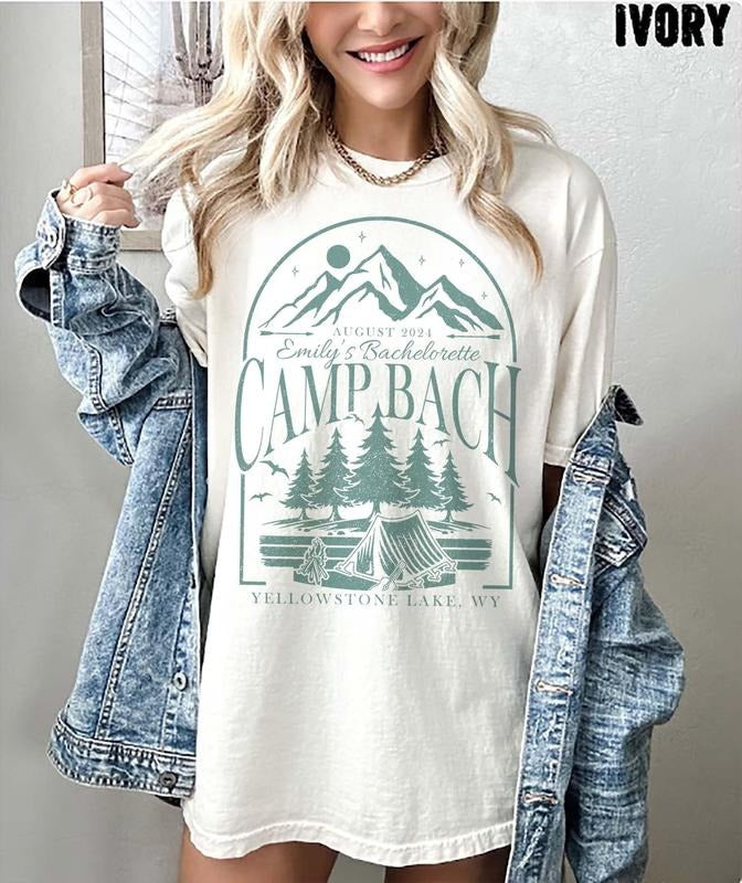 Vintage Camp Bachelorette Shirt, Custom Camping Bachelorette Shirts Best Price Hoodie, Sweatshirt | HypeDripTees.com
