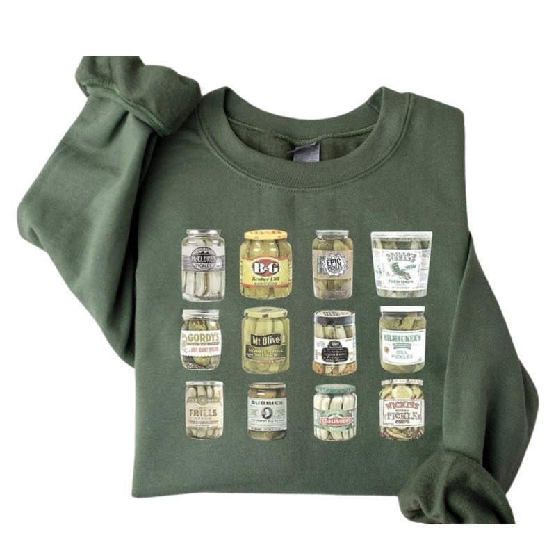 Vintage Canned Pickles Sweatshirt, Canning Season Shirt, Pickle Lovers Sweater, Homemade Pickles Hoodie | HypeDripTees.com