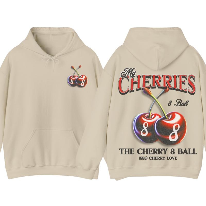 Vintage Cherry Fruit Hoodie, Retro Fruits Vintage Graphic Shirt, Retro Cherry Shirt Sweatshirt | HypeDripTees.com