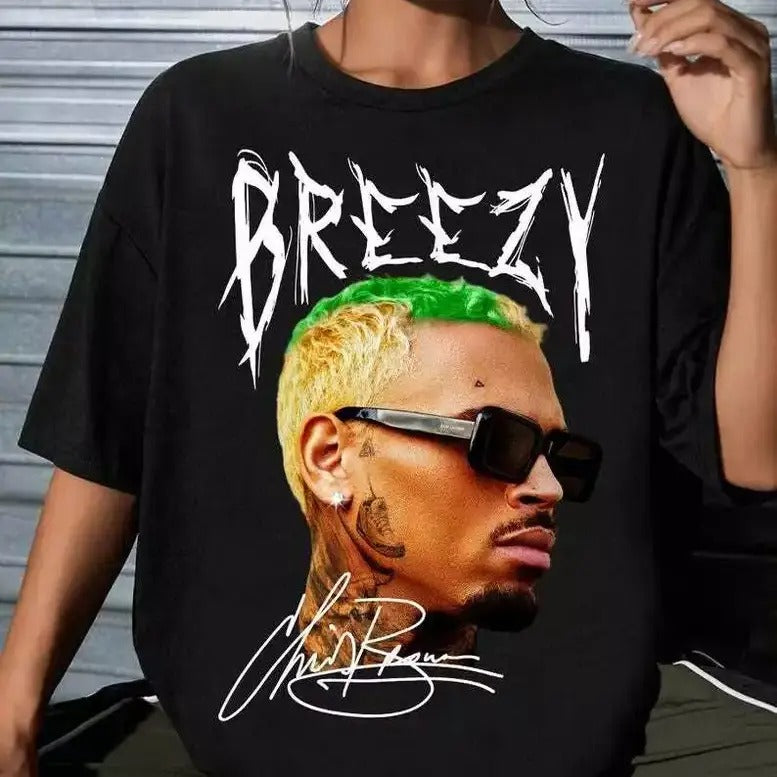 Vintage Chriis Br0wn Concert Tshirt Top Womenswear Hoodie, Sweatshirt | HypeDripTees.com
