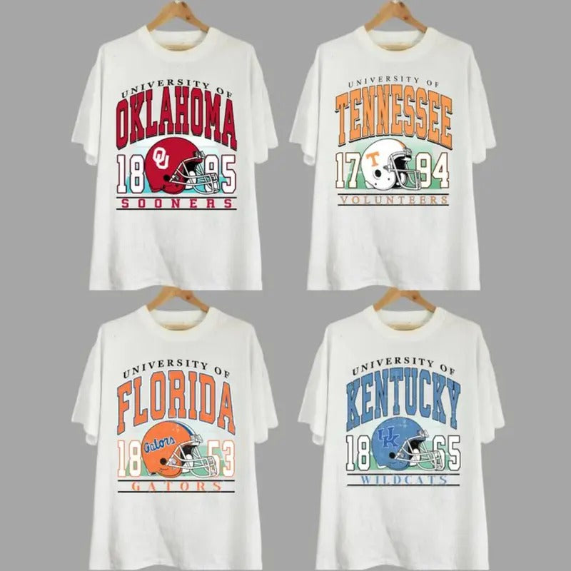 Vintage College All Teams NCAA T-shirt, Vintage T-shirt All Teams NCAA, For Men, For Women, Gifts For Sport Classic...