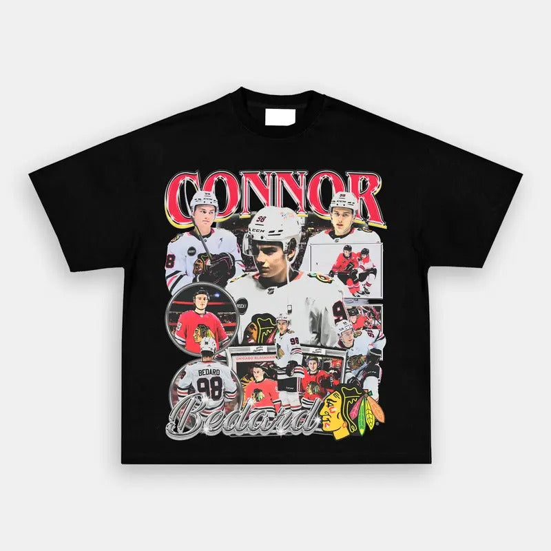 Vintage College Graphic Tee, CONNOR BEDARD TEE Shirt Hoodie, Sweatshirt | HypeDripTees.com